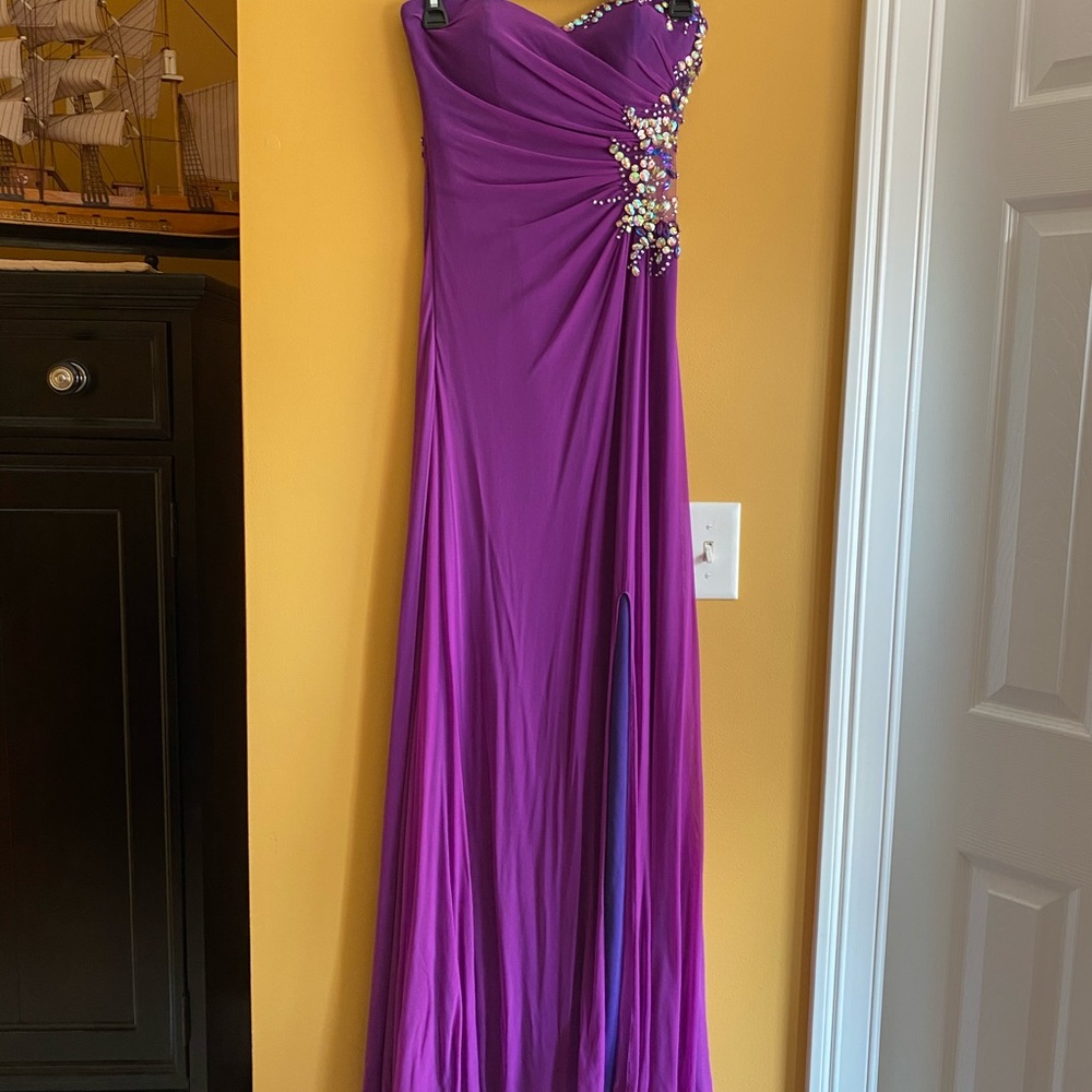 Purple maxi dress